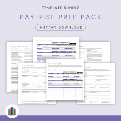 Pay Rise Prep Pack Template Bundle (Remuneration Review + Conversation Planner + New Chapter Plan)